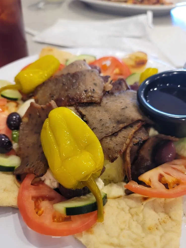Greek Salad with Gyro Meat